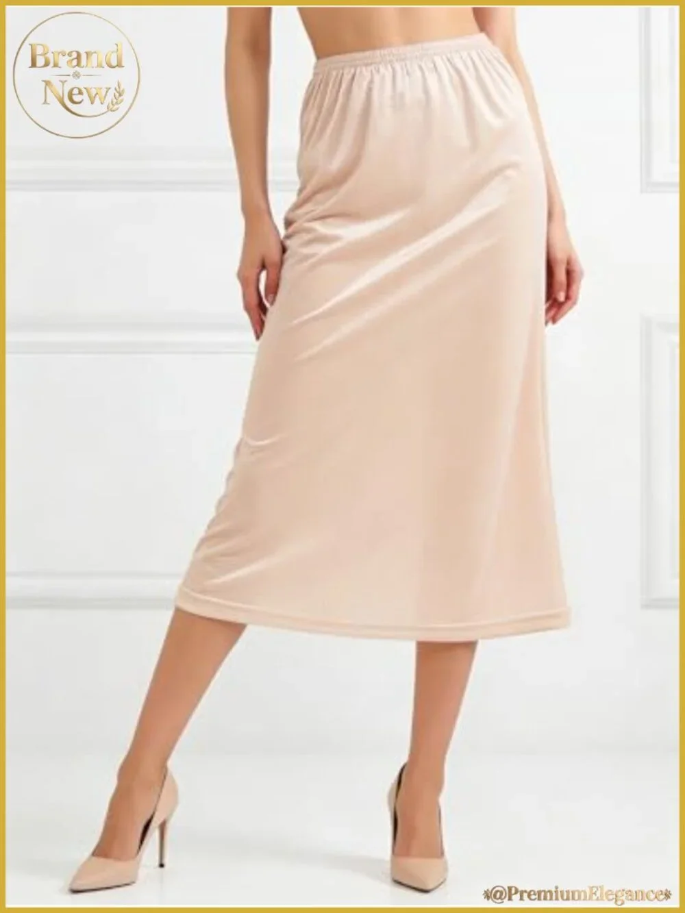 2 Pack Nylon Half Slips for Dresses Underskirt Petticoat